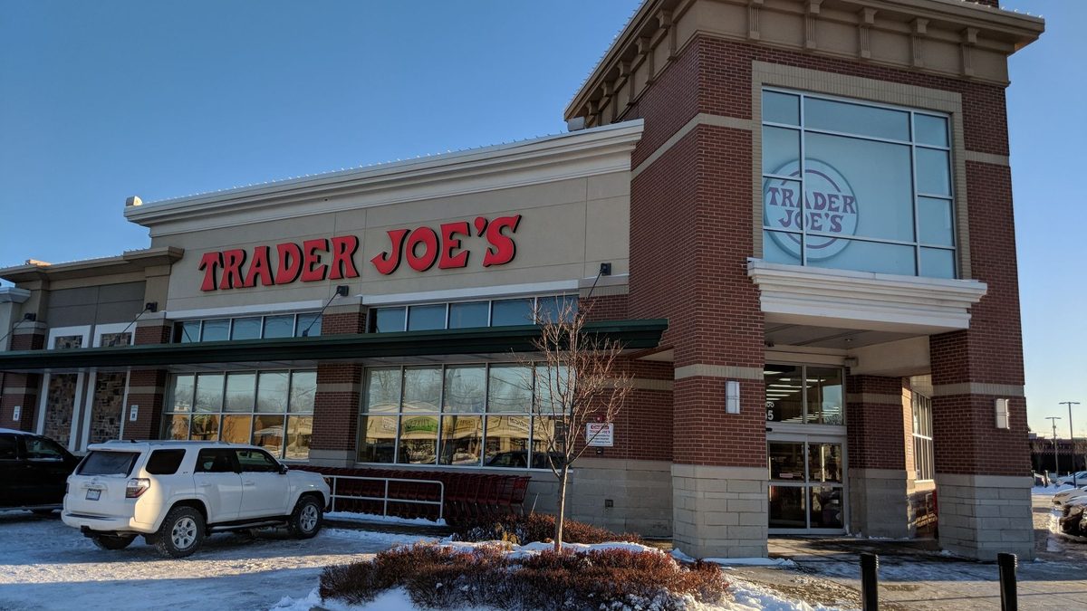 Trader Joe’s storefront during winter