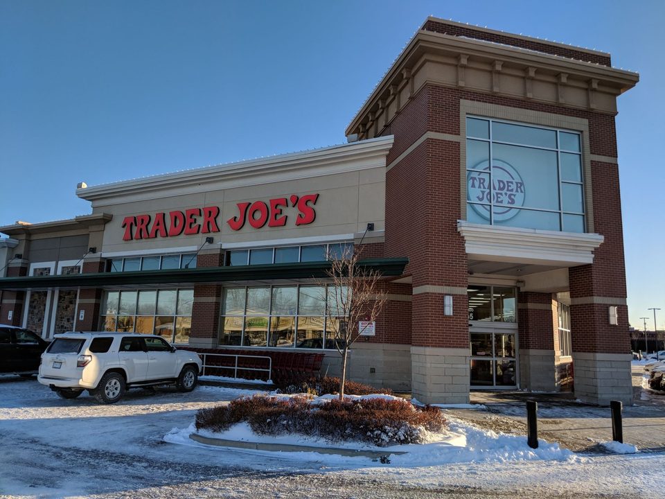 Trader Joe’s storefront during winter